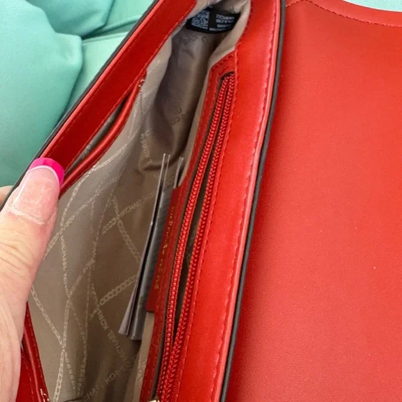 Michael Kors Red Shoulder Bag - Picture 11 of 16